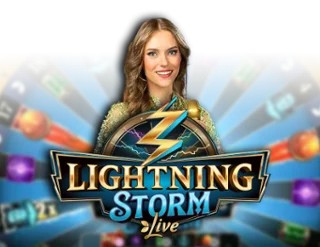 Lightning Storm slot logo by Evolution at Spinju Casino
