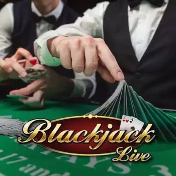Live Blackjack by Evolution, showcased at casinospinju.org – game logo