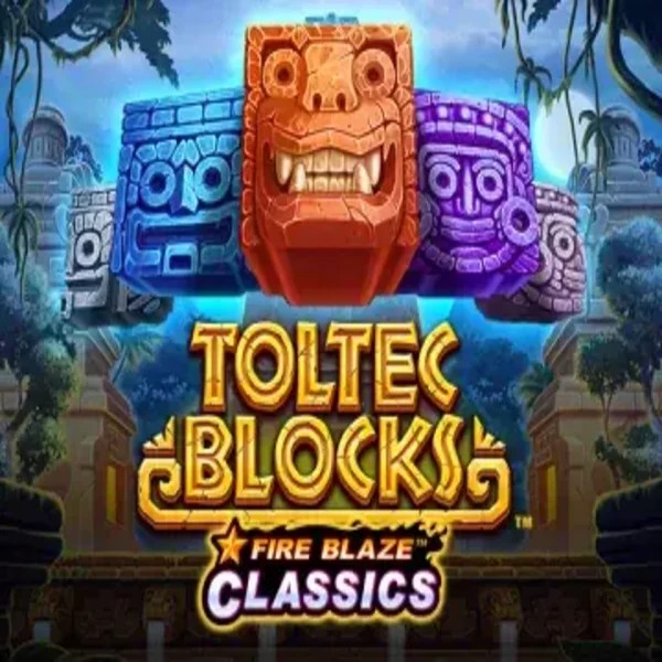 Logo of Fire Blaze: Toltec Blocks from Rarestone Gaming at Spinju Casino