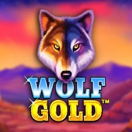 Wolf Gold online game logo by Pragmatic Play on casinospinju.org